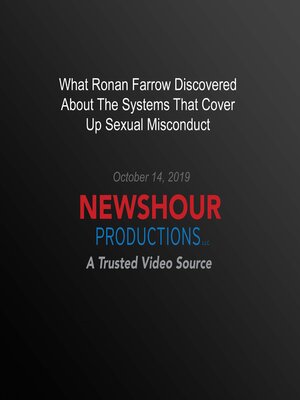 cover image of What Ronan Farrow Discovered About the Systems That Cover Up Sexual Misconduct
